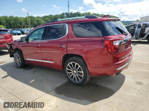2020 GMC Acadia Denali with VIN 1GKKNPLS8LZ210849, listed as a Copart auction lot 59274965 with 45,353 mi miles and Salvage title. Bid and sale history available at DreamBid. Image 2.