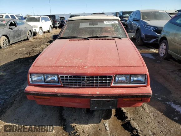 1985 Chevrolet Cavalier with VIN 1G1JE67W1F7185395, listed as a Copart auction lot 80670104 with 5,776 mi miles and Clean Title. Bid and sale history available at DreamBid. Image 5.