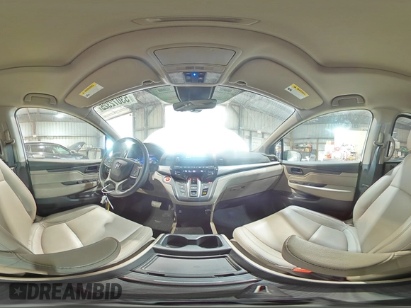 2024 Honda Odyssey EX-L with VIN 5FNRL6H68RB005052, listed as a Copart auction lot 53072325 with 34,758 mi miles and Salvage Title. Bid and sale history available at DreamBid. Image 14.