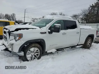 2021 GMC Sierra 1500 SLT z VIN 1GTU9DEL6MZ192432, wystawiony jako Copart lot #87020794 z przebiegiem 33 419 mil mil oraz Szkoda całkowita • Salvage title. Historia ofert i sprzedaży dostępna na DreamBid. Obrazek 1.
