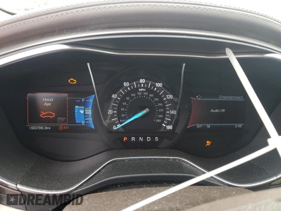 2017 Ford Fusion Titanium with VIN 3FA6P0D97HR160697, listed as a Copart auction lot 52299455 with 90,786 mi miles and Salvage title. Bid and sale history available at DreamBid. Image 9.