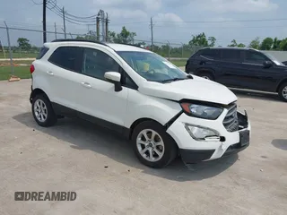 2018 Ford EcoSport SE z VIN MAJ3P1TE3JC238906, wystawiony jako IAAI lot #42312847 z przebiegiem 94 049 mil mil oraz . Historia ofert i sprzedaży dostępna na DreamBid. Obrazek 1.