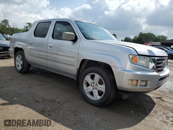 2014 Honda Ridgeline RTL with VIN 5FPYK1F58EB012869, listed as a Copart auction lot 51854995 with 318,950 mi miles and Salvage title. Bid and sale history available at DreamBid. Image 4.