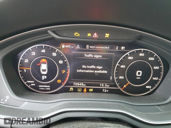 2019 Audi A5 Sportback Premium Plus with VIN WAUENCF56KA099090, listed as a Copart auction lot 47549954 with 70,949 mi miles. Bid and sale history available at carsss.com. Image 9.
