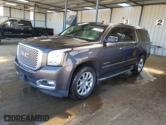 2015 GMC Yukon XL Denali with VIN 1GKS2JKJ1FR615647, listed as a Copart auction lot 67737263 with 183,728 mi miles and Salvage Title. Bid and sale history available at carsss.com. Image 1.
