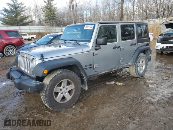 2018 Jeep Wrangler JK Unlimited Sport S with VIN 1C4BJWDG3JL859227, listed as a Copart auction lot 86511184 with 148,737 mi miles and Clean Title. Bid and sale history available at carsss.com. Image 1.