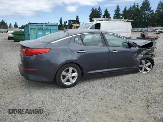 2015 Kia Optima LX with VIN KNAGM4A79F5631926, listed as a Copart auction lot 61419675 with Not provided miles and Salvage title. Bid and sale history available at DreamBid. Image 3.