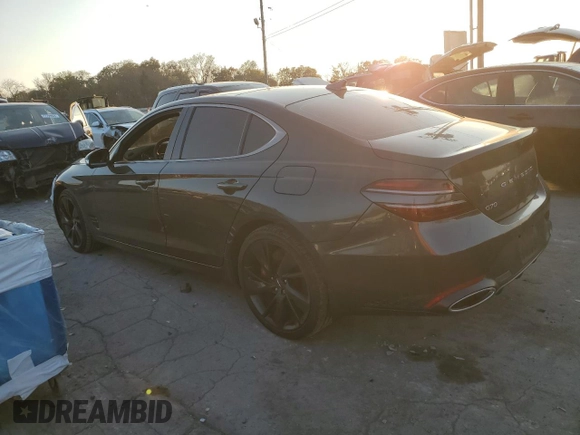 2023 Genesis G70 3.3T with VIN KMTG54TE1PU134468, listed as a Copart auction lot 78450274 with 21,913 mi miles and Clean Title. Bid and sale history available at carsss.com. Image 2.