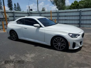 2022 BMW 2 Series 230i with VIN 3MW23CM07N8C54729, listed as a Copart auction lot 61534375 with 40,151 mi miles and Salvage title. Bid and sale history available at DreamBid. Image 4.