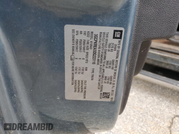 2013 Chevrolet Silverado 1500 LS with VIN 3GCPKREA3DG223116, listed as a Copart auction lot 65062874 with Not Provided miles and Clean Title. Bid and sale history available at DreamBid. Image 12.