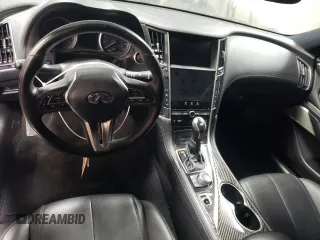 2018 Infiniti Q60 Luxe with VIN JN1EV7EL7JM392006, listed as a Copart auction lot 85520894 with 60,565 mi miles and Salvage title. Bid and sale history available at DreamBid. Image 8.