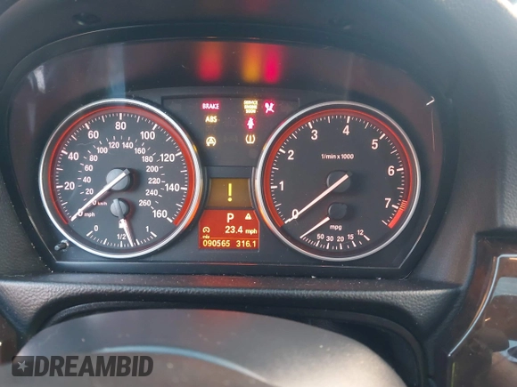 2010 BMW 3 Series 328i with VIN WBAPH5G5XANM36667, listed as a IAAI auction lot 41855724 with 90,565 mi miles and . Bid and sale history available at DreamBid. Image 7.