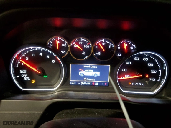 2019 Chevrolet Silverado 1500 LT with VIN 1GCRYDEK1KZ192321, listed as a Copart auction lot 46058565 with 154,851 mi miles and Clean Title. Bid and sale history available at carsss.com. Image 9.