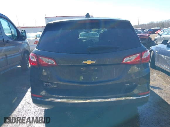 2019 Chevrolet Equinox LT with VIN 2GNAXUEV4K6187658, listed as a IAAI auction lot 41552383 with 107,543 mi miles and . Bid and sale history available at DreamBid. Image 16.