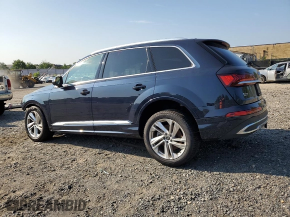 2024 Audi Q7 Premium Plus with VIN WA1LCBF71RD002800, listed as a Copart auction lot 67701204 with 4,920 mi miles and Salvage title. Bid and sale history available at DreamBid. Image 2.