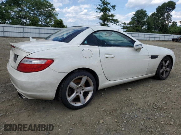 2012 Mercedes-Benz SLK 250 with VIN WDDPK4HA6CF038028, listed as a Copart auction lot 66120405 with 201,771 mi miles and Salvage title. Bid and sale history available at DreamBid. Image 3.