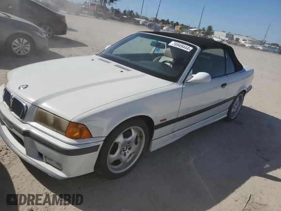 1999 BMW 3 Series M3 with VIN WBSBK9330XEC44236, listed as a Copart auction lot 76949444 with 77,012 mi miles and Salvage Title. Bid and sale history available at carsss.com. Image 1.