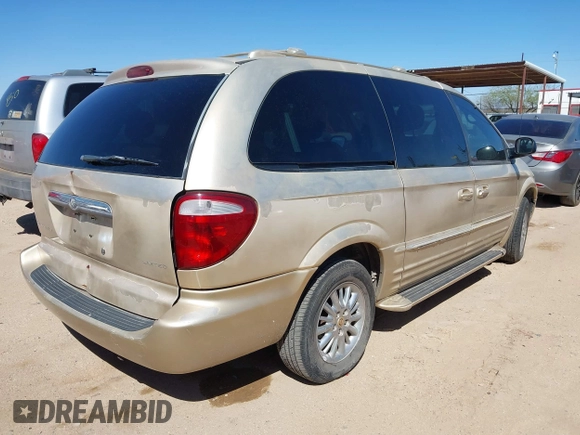 2001 Chrysler Town & Country Limited with VIN 2C8GP64L01R316795, listed as a IAAI auction lot 41756720 with 154,631 mi miles. Bid and sale history available at carsss.com. Image 4.