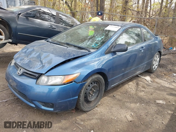 2008 Honda Civic Cpe LX with VIN 2HGFG126X8H551932, listed as a IAAI auction lot 42123060 with 114,479 mi miles. Bid and sale history available at carsss.com. Image 2.