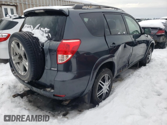 2008 Toyota RAV4 Sport with VIN JTMBK32V086044490, listed as a Copart auction lot 86420124 with 366,611 mi miles and Salvage Title. Bid and sale history available at carsss.com. Image 3.