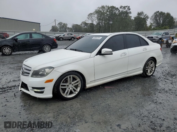 2013 Mercedes-Benz C 250 Sport with VIN WDDGF4HB6DR272568, listed as a Copart auction lot 80658394 with 131,457 mi miles and Salvage Title. Bid and sale history available at DreamBid. Image 1.