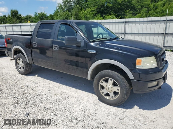 2005 Ford F-150 XLT with VIN 1FTPW145X5KE50601, listed as a Copart auction lot 62099075 with 1,960,760 mi miles and Salvage title. Bid and sale history available at DreamBid. Image 4.