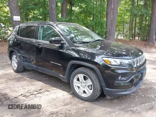 2022 Jeep Compass Latitude with VIN 3C4NJCBB5NT140011, listed as a IAAI auction lot 42487785 with 52,374 mi miles and . Bid and sale history available at DreamBid. Image 1.