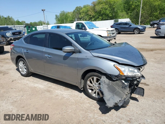2013 Nissan Sentra SV with VIN 3N1AB7AP1DL674589, listed as a Copart auction lot 52261455 with 147,533 mi miles and Salvage Title. Bid and sale history available at DreamBid. Image 4.