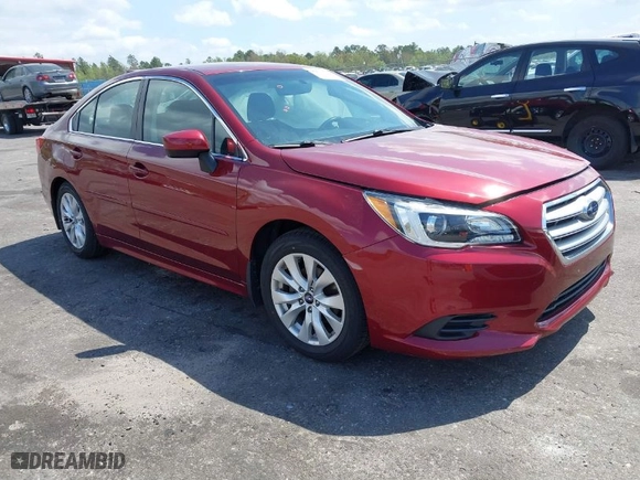 2017 Subaru Legacy Premium with VIN 4S3BNAC63H3010743, listed as a IAAI auction lot 41832616 with 37,321 mi miles. Bid and sale history available at carsss.com. Image 1.