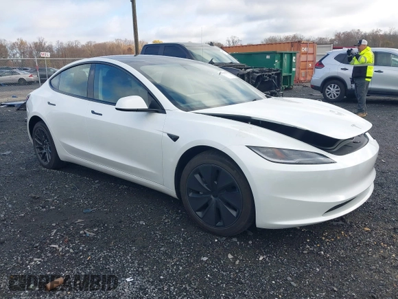 2024 Tesla Model 3 with VIN 5YJ3E1EA8RF786196, listed as a IAAI auction lot 40780675 with 5,959 mi miles and . Bid and sale history available at DreamBid. Image 1.