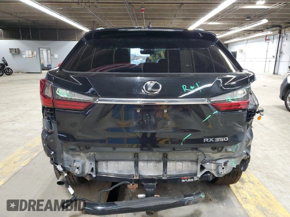 2018 Lexus RX 350 with VIN 2T2BZMCA7JC139474, listed as a Copart auction lot 49397235 with Not Provided miles and Salvage Title. Bid and sale history available at DreamBid. Image 6.