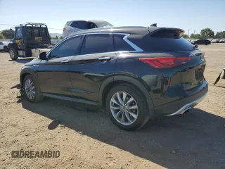 2019 Infiniti QX50 Luxe with VIN 3PCAJ5M11KF135820, listed as a Copart auction lot 58024215 with 64,340 mi miles and Salvage title. Bid and sale history available at DreamBid. Image 2.