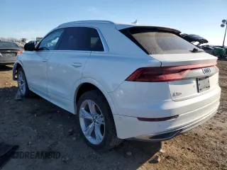 2023 Audi Q8 Premium with VIN WA1AVBF1XPD024739, listed as a Copart auction lot 88641505 with 21,585 mi miles and Salvage title. Bid and sale history available at DreamBid. Image 2.