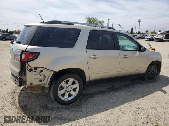 2016 GMC Acadia SLE with VIN 1GKKRNEDXGJ154831, listed as a Copart auction lot 57627725 with 122,915 mi miles and Salvage title. Bid and sale history available at DreamBid. Image 3.