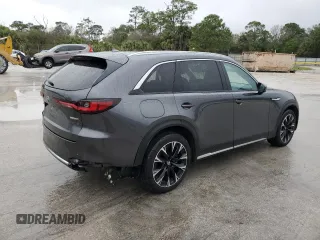 2024 Mazda CX-90 Premium with VIN JM3KKDHA5R1110905, listed as a Copart auction lot 42195375 with 17,575 mi miles and Salvage title. Bid and sale history available at DreamBid. Image 3.