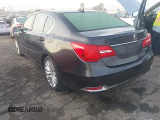 2014 Acura RLX Tech Pkg with VIN JH4KC1F50EC001582, listed as a IAAI auction lot 41478973 with 56,163 mi miles. Bid and sale history available at carsss.com. Image 3.