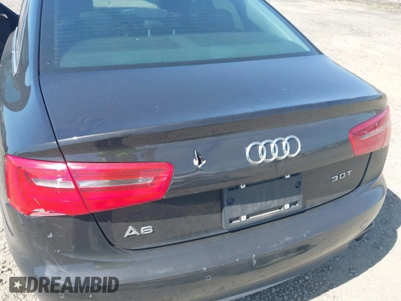 2012 Audi A6 3.0T Premium Plus with VIN WAUGGAFC3CN075992, listed as a IAAI auction lot 42036155 with 183,986 mi miles. Bid and sale history available at carsss.com. Image 6.