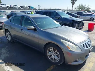 2012 Infiniti G25 Sedan Journey with VIN JN1DV6APXCM701260, listed as a IAAI auction lot 41625534 with 176,292 mi miles. Bid and sale history available at carsss.com. Image 1.