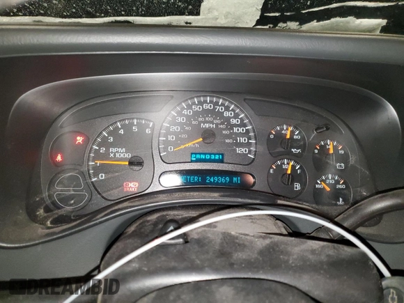 2004 Chevrolet Silverado 1500 with VIN 1GCEK19T74E215564, listed as a Copart auction lot 44769685 with 249,369 mi miles and Non Repairable. Bid and sale history available at DreamBid. Image 9.