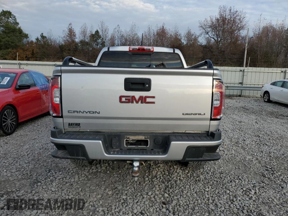 2017 GMC Canyon 4WD Denali with VIN 1GTG6EEN3H1296989, listed as a Copart auction lot 84950374 with 120,356 mi miles and Salvage Title. Bid and sale history available at carsss.com. Image 6.
