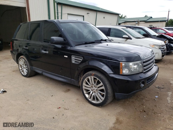 2009 Land Rover Range Rover Sport SC with VIN SALSH23489A203651, listed as a Copart auction lot 57889934 with 152,965 mi miles and Salvage Title. Bid and sale history available at carsss.com. Image 4.