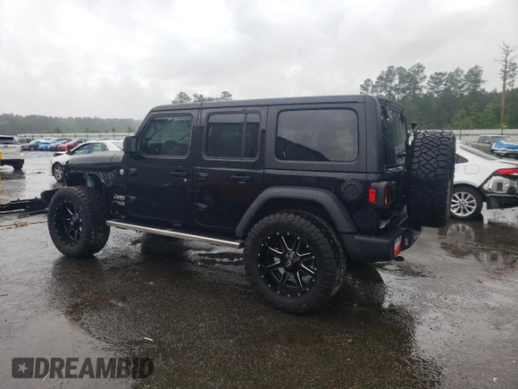 2021 Jeep Wrangler Unlimited Sport Altitude with VIN 1C4HJXDN5MW525525, listed as a Copart auction lot 55897605 with 54,554 mi miles and Salvage title. Bid and sale history available at DreamBid. Image 2.