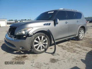 2011 Infiniti QX56 7-passenger with VIN JN8AZ2NF3B9502751, listed as a Copart auction lot 52233705 with Not Provided miles and Salvage Title. Bid and sale history available at carsss.com. Image 1.