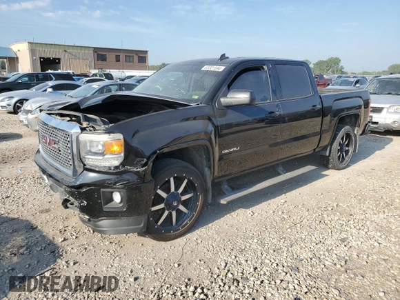 2015 GMC Sierra 1500 Denali with VIN 3GTU2WEJ0FG424508, listed as a Copart auction lot 63301594 with Not Provided miles and Salvage Title. Bid and sale history available at carsss.com. Image 1.