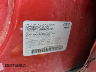 2010 Audi Q5 Premium Plus с VIN WA1LKAFP1AA059940, выставлен на аукционе Copart как лот 57467165 с пробегом 145 532 миль миль и Списание • Salvage title. История ставок и продаж доступна на DreamBid. Изображение 13.