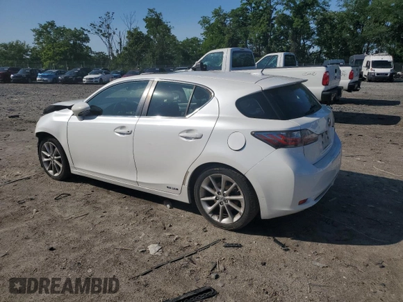 2011 Lexus CT 200h с VIN JTHKD5BH4B2005530, выставлен на аукционе Copart как лот 59148445 с пробегом 184 044 миль миль и Списание • Salvage title. История ставок и продаж доступна на DreamBid. Изображение 2.