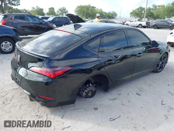 2024 Acura Integra Technology with VIN 19UDE4G72RA007800, listed as a IAAI auction lot 41953759 with 10,518 mi miles and . Bid and sale history available at DreamBid. Image 4.