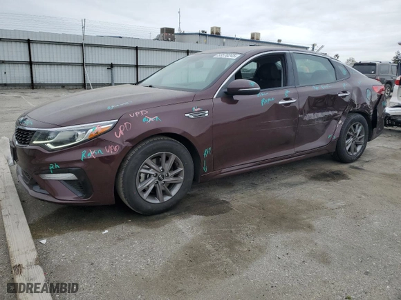 2020 Kia Optima LX with VIN 5XXGT4L35LG422478, listed as a Copart auction lot 53570245 with 70,697 mi miles and Salvage Title. Bid and sale history available at carsss.com. Image 1.