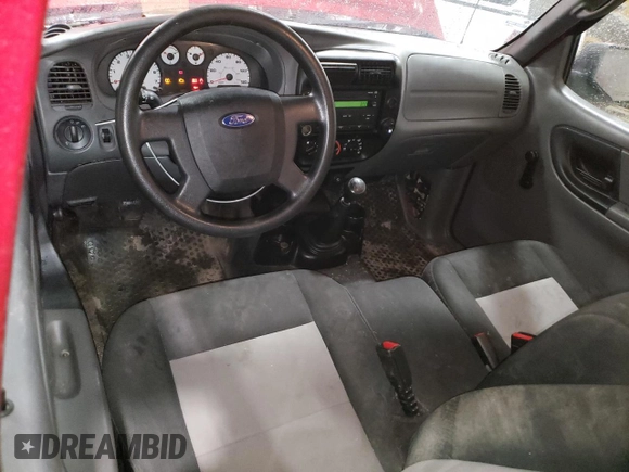 2010 Ford Ranger XLT with VIN 1FTLR4FE4APA74768, listed as a Copart auction lot 53001175 with 105,193 mi miles and Salvage Title. Bid and sale history available at carsss.com. Image 8.