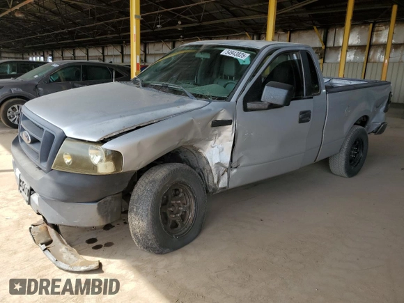 2005 Ford F-150 XL with VIN 1FTRF12285NB20214, listed as a Copart auction lot 54943825 with Not provided miles and Salvage title. Bid and sale history available at DreamBid. Image 1.